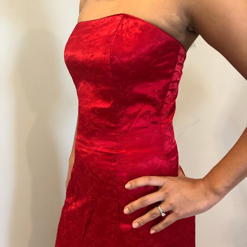 Red gown